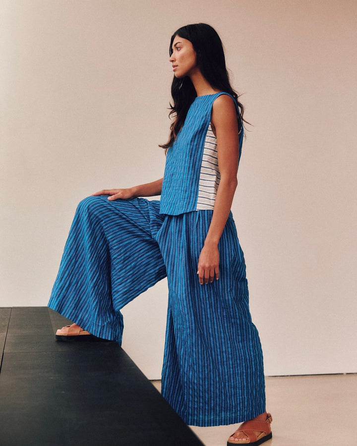 Sideline | Anna Trousers | Cobalt Stripe