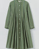 Toast | Sleepy Pintuck stripe dress | Forest Green