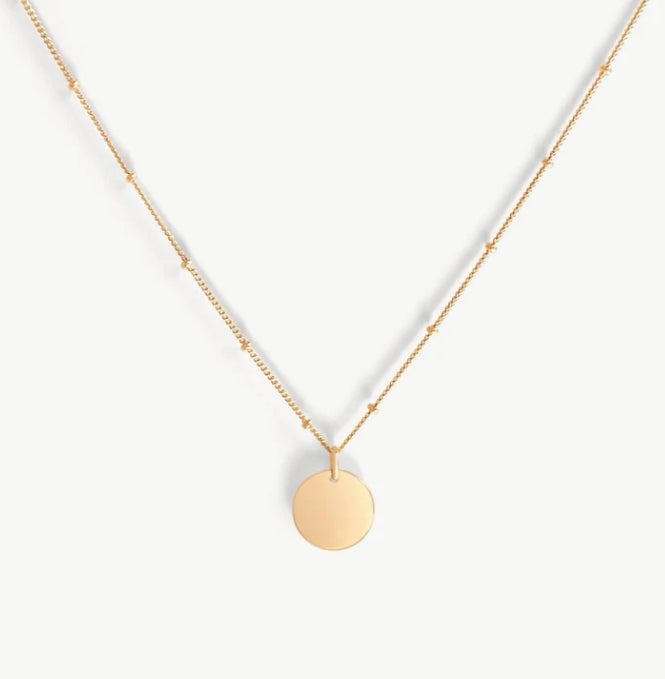 Sheena Marshall | Dylan Beaded Pendant Necklace | Gold Fill