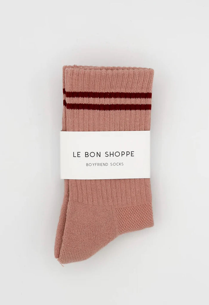 Le Bon Shoppe | Boyfriend Socks | Vintage Pink
