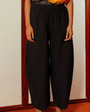 LF Markey | Basic Linen Trousers | Black