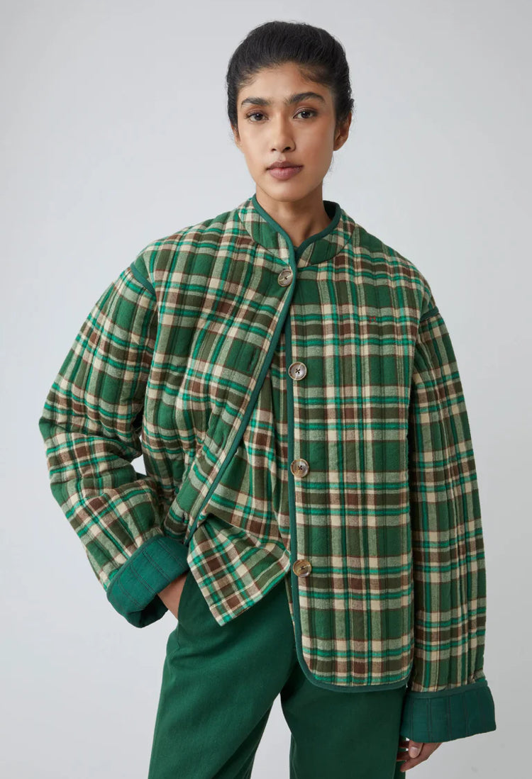 Moismont | Check Jacket N° 814 | Oxford Green Check