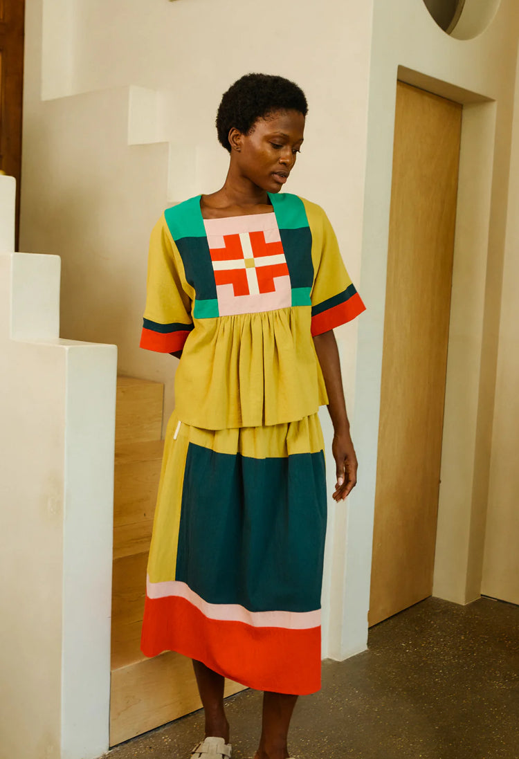 LF Markey | Rafe top | Mustard Multi