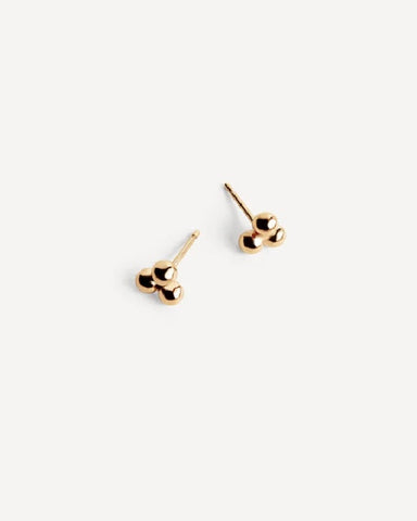 Sheena Marshall | Triple Dot Studs | Gold Fill