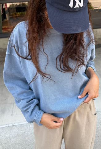 Le Bon Shoppe | Naturelle Tee | Cornflower