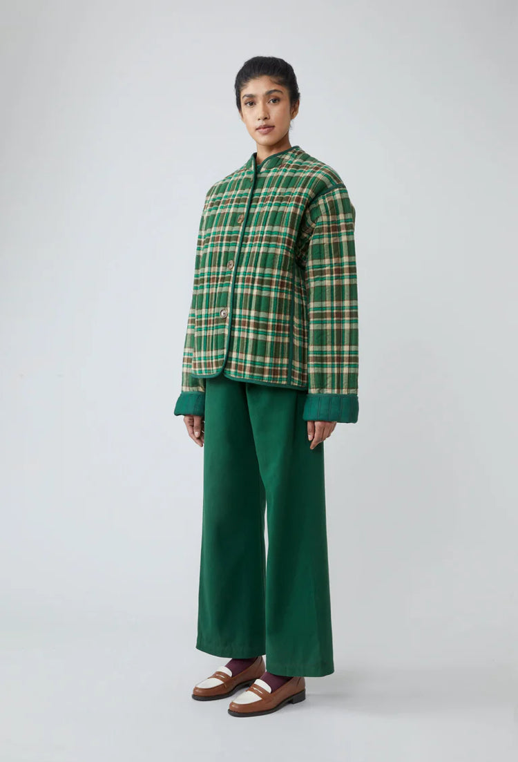 Moismont | Check Jacket N° 814 | Oxford Green Check