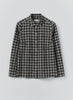 Toast | Ollie binding check cotton wool shirt | Black Ecru