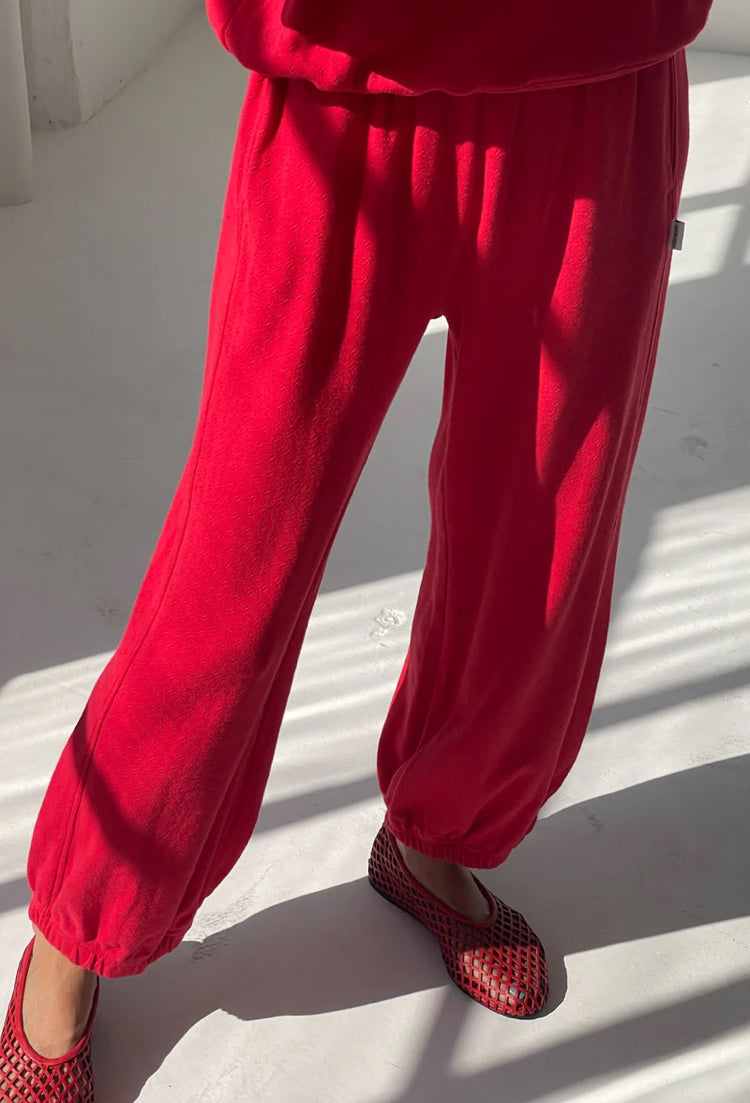 Le Bon Shoppe | Pointelle Balloon Pants | Red Apple