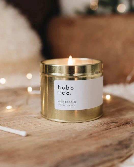 Hobo & Co | Large Candle Tin | Orange and Spice