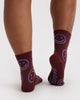 Baggu | Crew Sock | Mahogany Happy