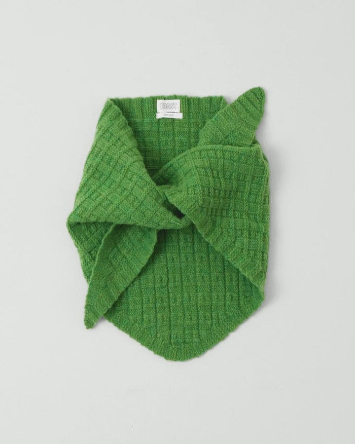 Toast | Grid Stitch Knit Bandana | Garden Green