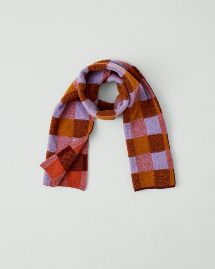 Toast | Check Brushed Scarf | Red Multi