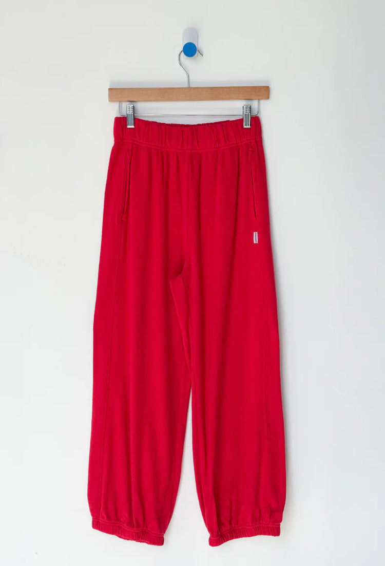 Le Bon Shoppe | Pointelle Balloon Pants | Red Apple