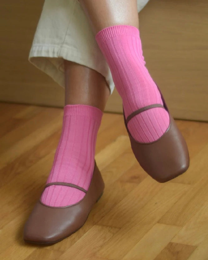 Le Bon Shoppe | Her Socks | Bright Pink