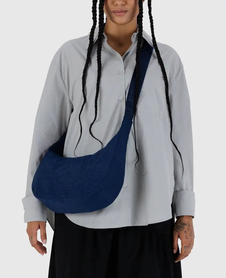 Baggu | Medium Crescent Nylon bag | Navy