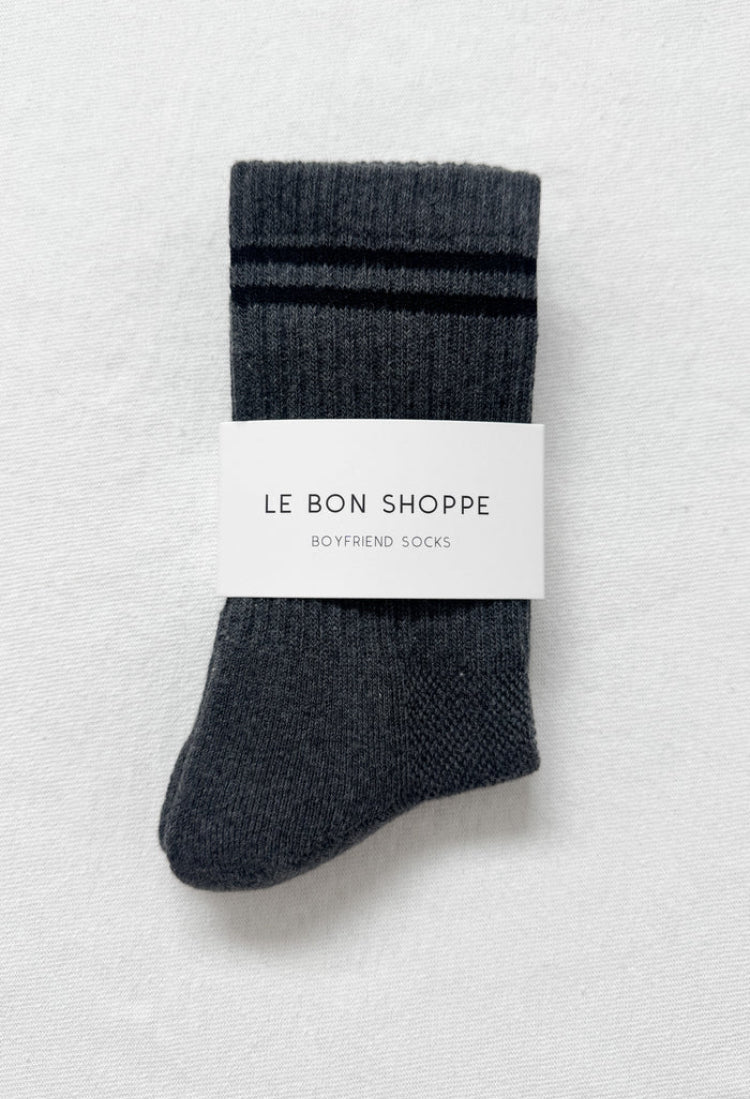 Le Bon Shoppe | Boyfriend Socks | Charcoal
