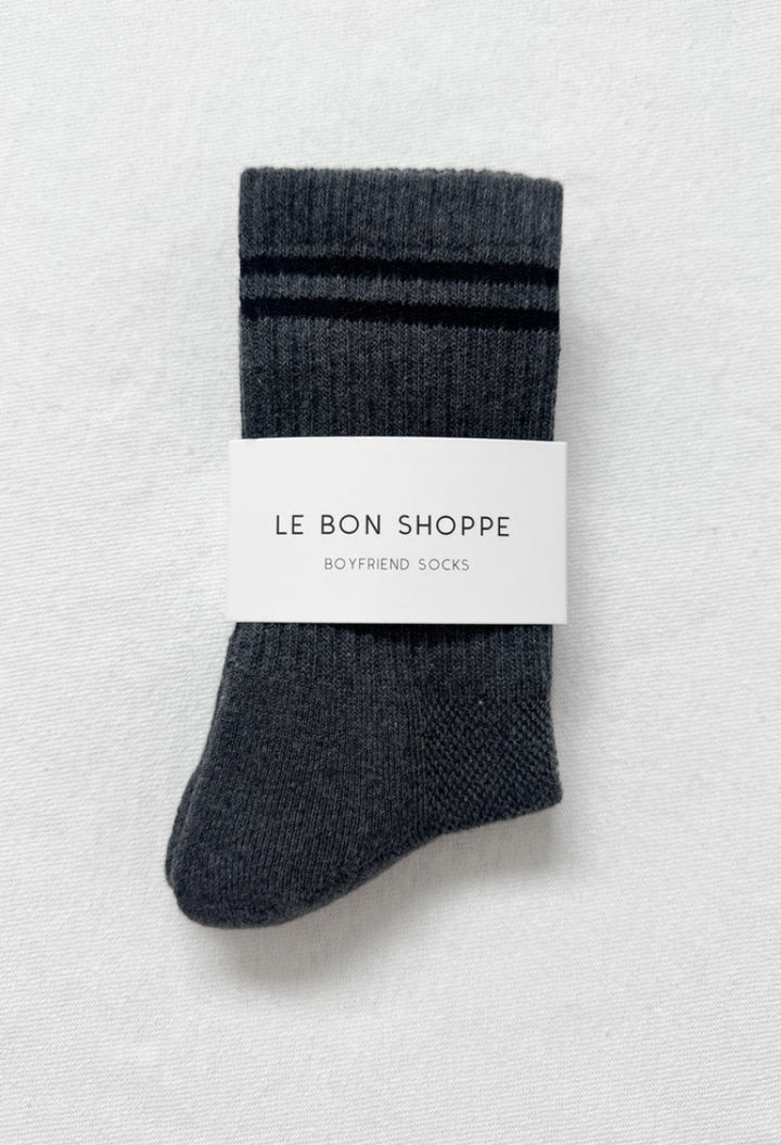 Le Bon Shoppe | Boyfriend Socks | Charcoal