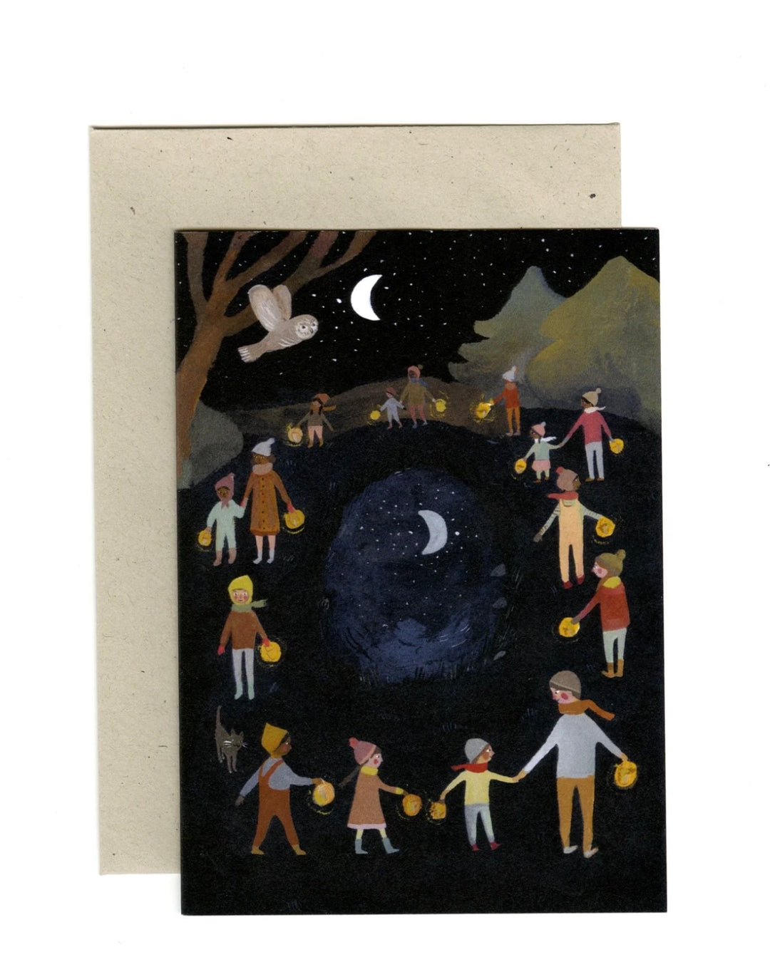 Gemma Koomen | Greeting Card | Lantern Walk Card