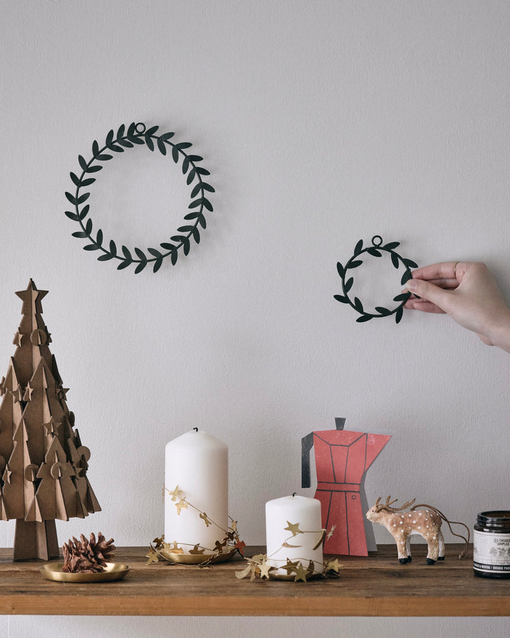 Fog Linen | Wreath Olive Small | Green