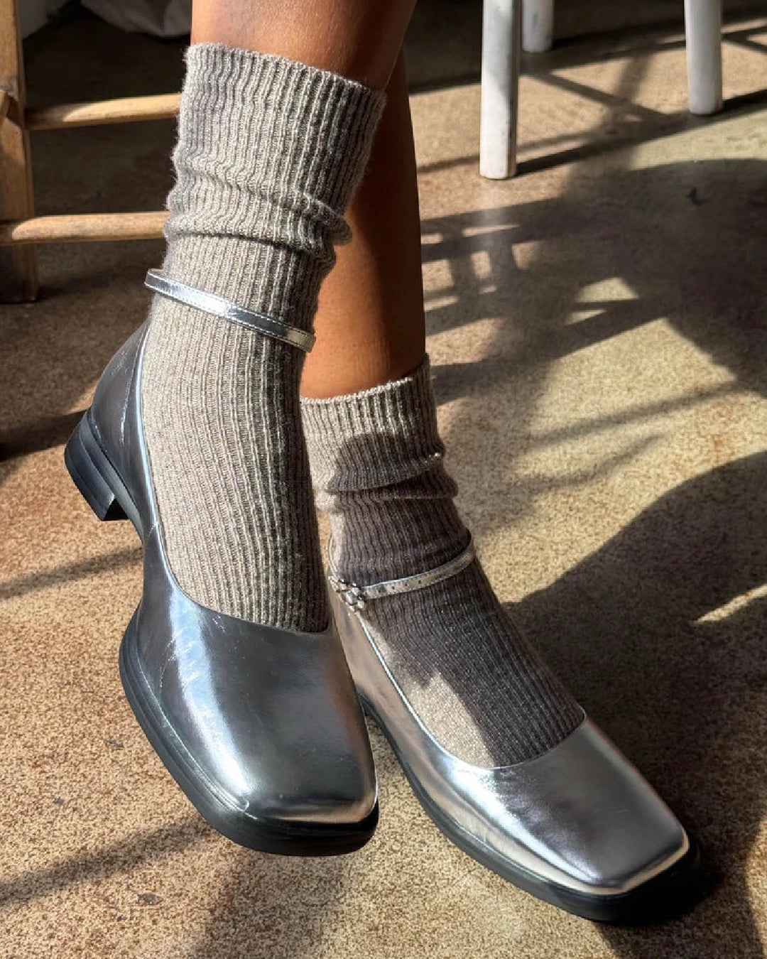 Le Bon Shoppe | Winter Sparkle Socks | Nutmeg