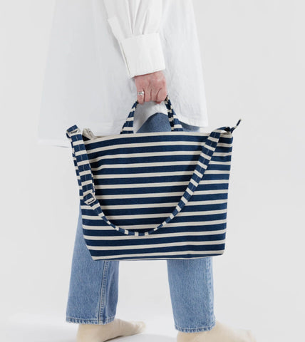 Baggu | Horizontal Zip Duck Bag | Navy Stripe