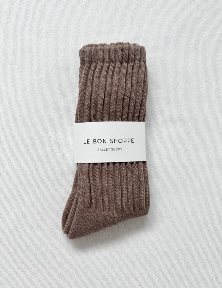Le Bon Shoppe | Ballet socks | Mocha Mousse