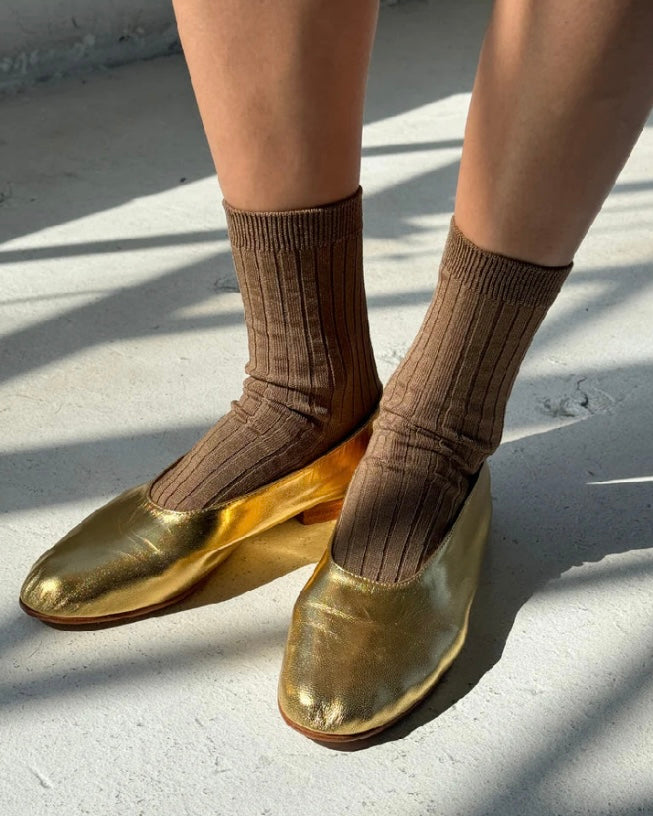 Le Bon Shoppe | Her Socks | Dark tan