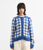 YMC | Atomic Cardigan | Blue/ecru