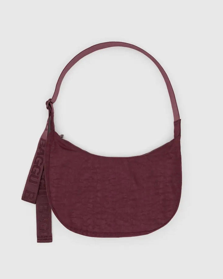 Baggu | Medium Crescent Nylon bag | Mahogany
