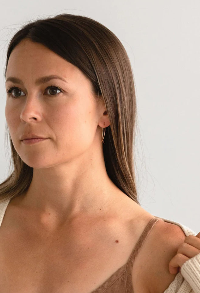 Sheena Marshall | Poppy Threader Earring | Gold Fill