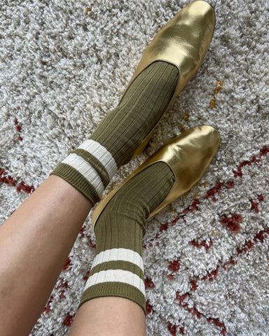 Le Bon Shoppe | Her Varsity Socks | Fern