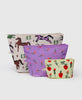 Baggu | Go Pouch Set | Painted Prairie