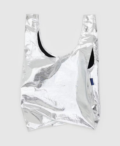 Baggu | Reusable Bag | Metallic silver