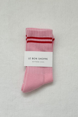 Le Bon Shoppe | Boyfriend Socks | Amour Pink