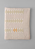 Toast | Triangle Patchwork Check Cotton Quilt | Soft Fern Sand