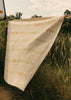 Toast | Triangle Patchwork Check Cotton Quilt | Soft Fern Sand