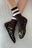 Le Bon Shoppe | Her Varsity Socks | Espresso