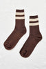 Le Bon Shoppe | Her Varsity Socks | Espresso