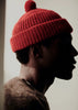 Toast | Waffle stitch wool beanie | Carmine Red