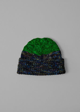 Toast | Hand knitted wool hat | Galaxy Green