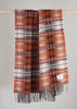 Molloy & Sons | Diamond Weave Blanket | Orange