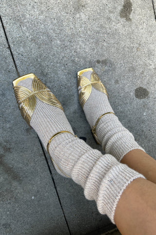 Le Bon Shoppe | Winter Sparkle Socks |Champagne