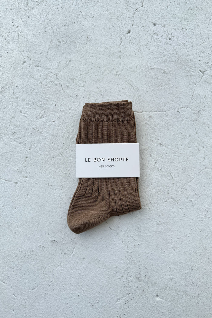 Le Bon Shoppe | Her Socks | Dark tan