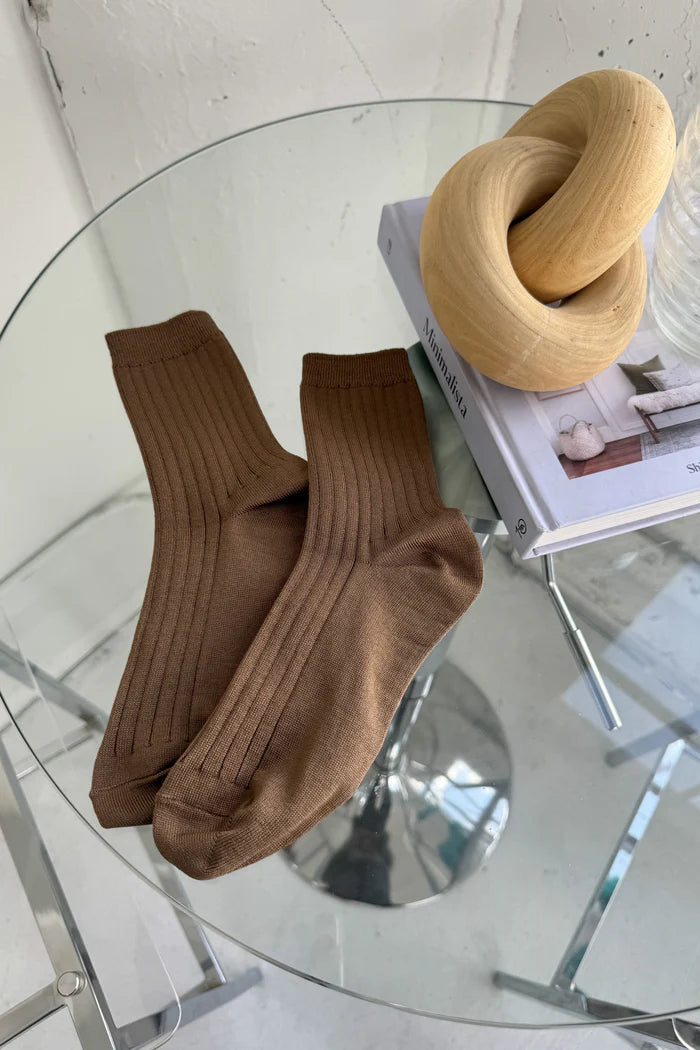 Le Bon Shoppe | Her Socks | Dark tan