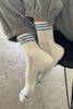 Le Bon Shoppe | Embroidered Girlfriend Socks | Ivory and Heart