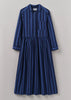 Toast | Stripe Poplin Shirt Dress | Royal Blue