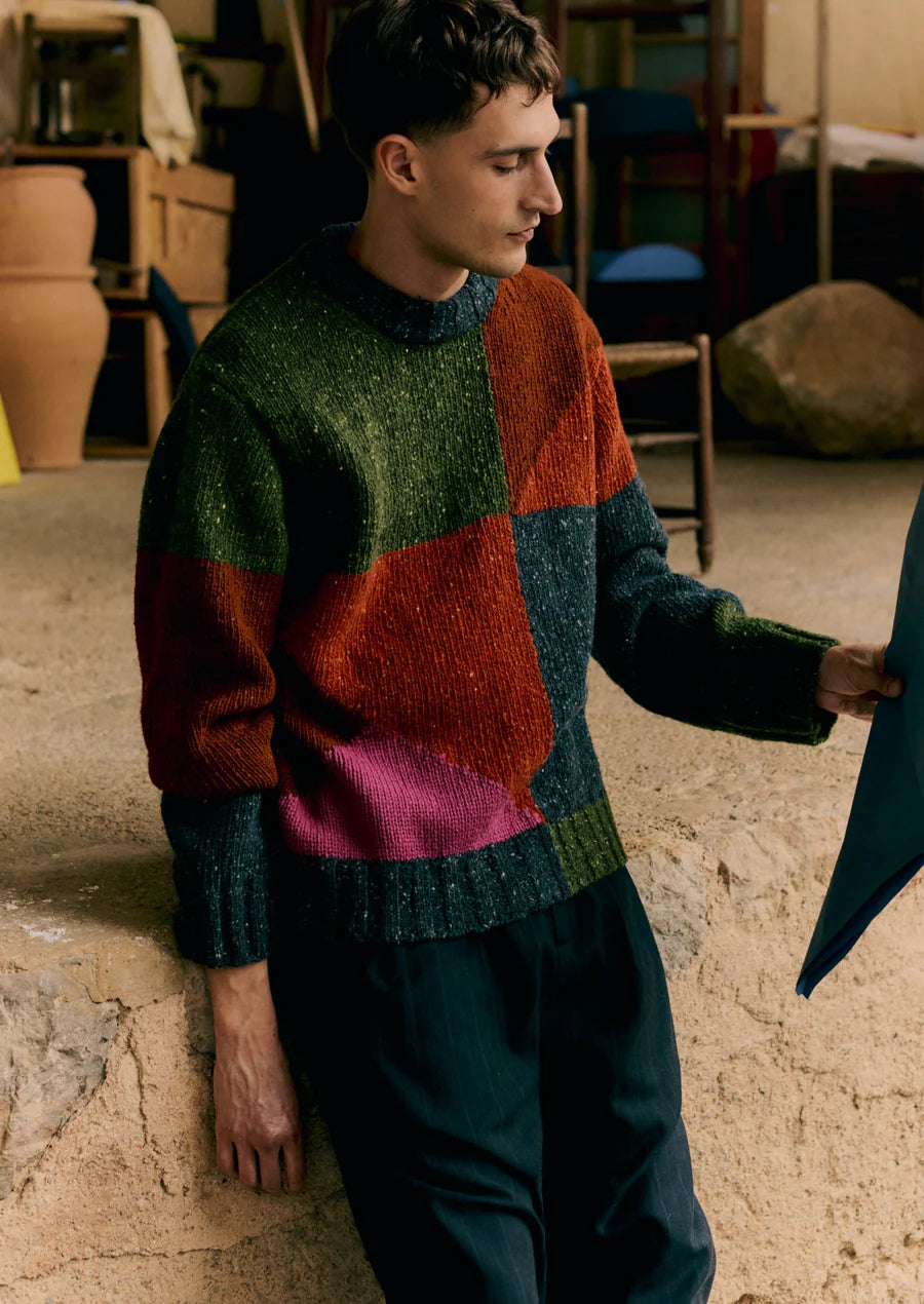 Toast | Donegal Kite crew sweater | Multicolour