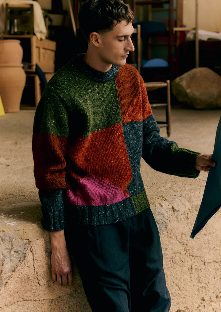 Toast | Donegal Kite crew sweater | Multicolour
