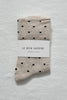 Le Bon Shoppe | Sneaker Socks | Oatmeal Black