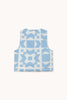 Tiny Big Sister | Geometric Quilted Vest | Blue multi